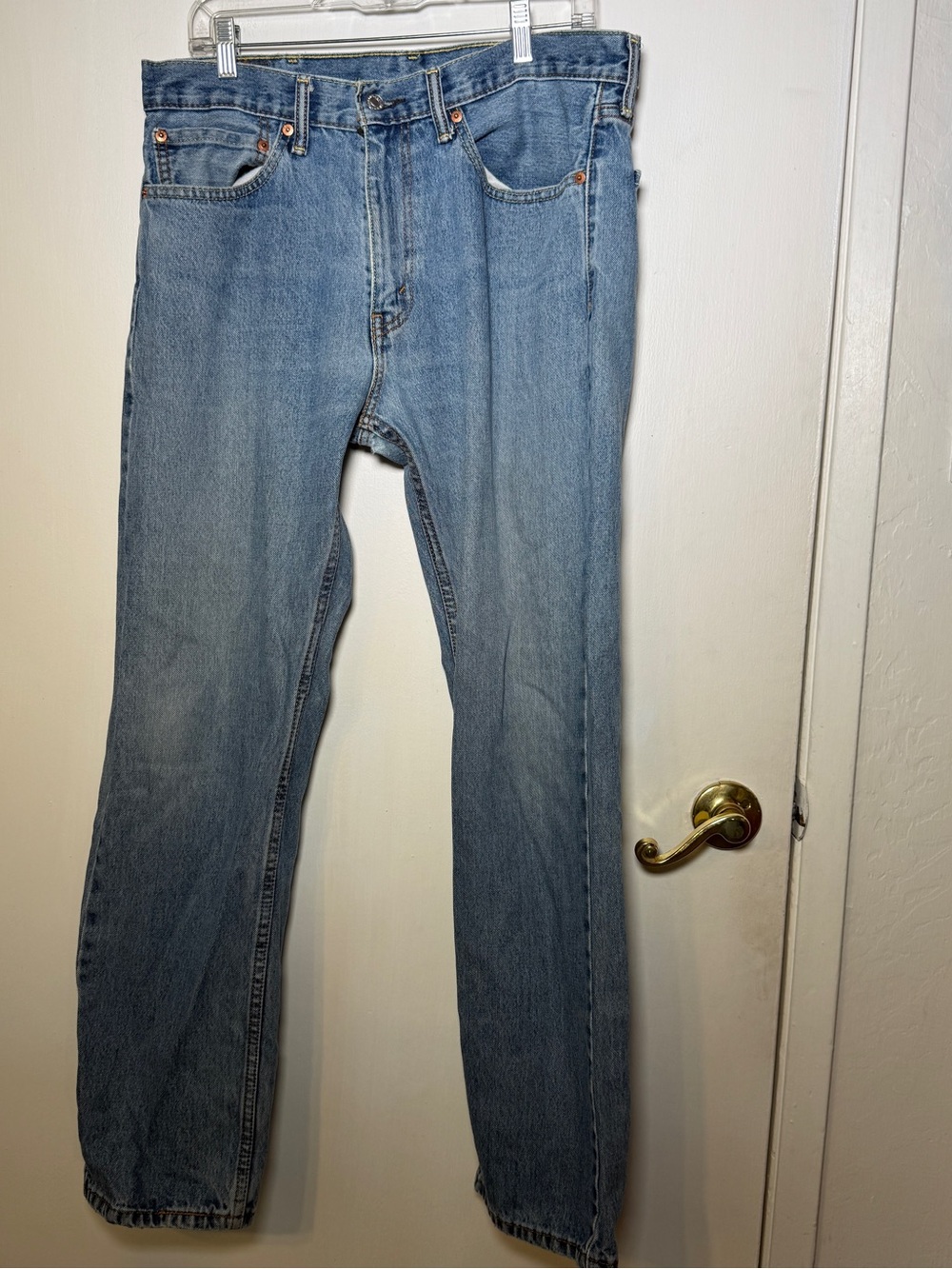 Levi's 505 34x32 Classic Men's Blue Denim Jeans